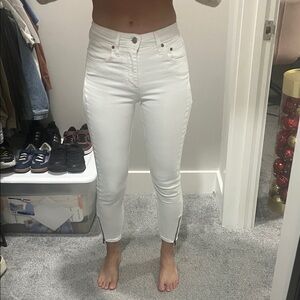 Levi's White Ankle Jeans for Women